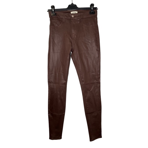 NWT L'AGENCE Marguerite Jean Cocoa Coated 27 - Picture 1 of 7